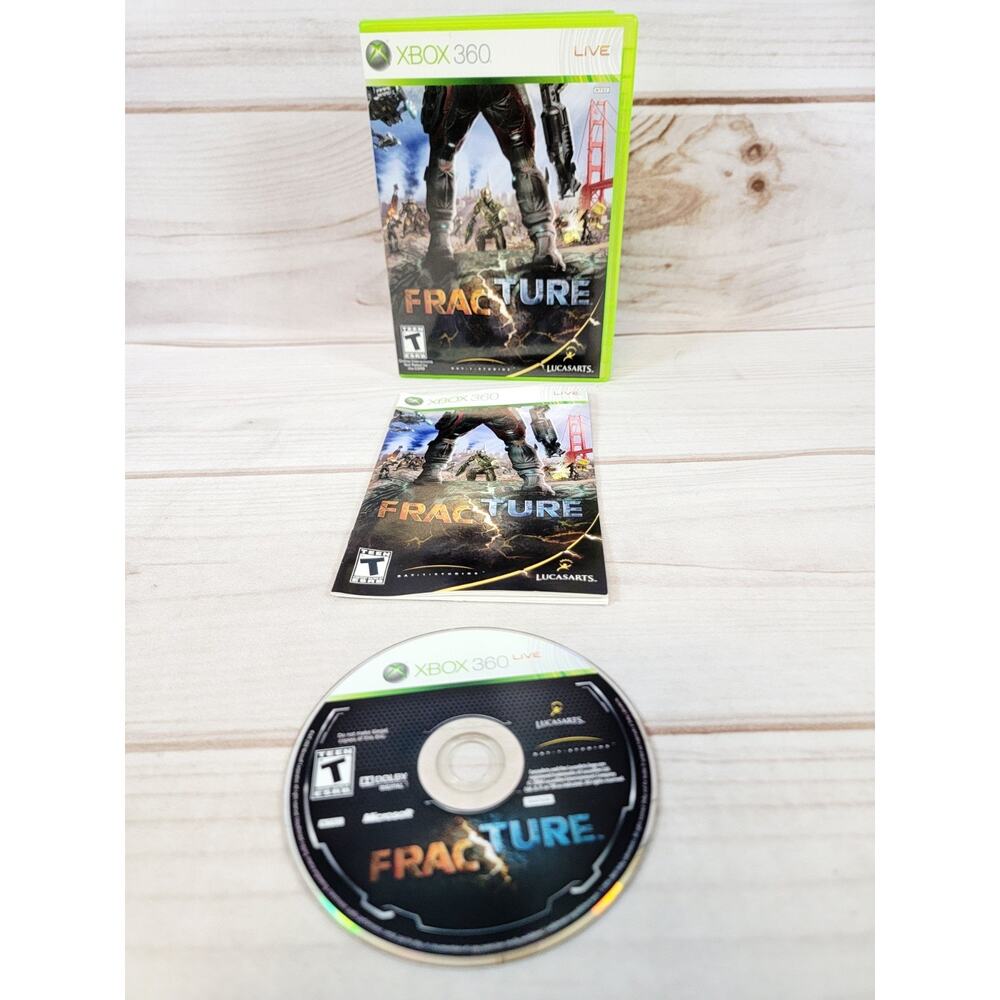 Fracture Microsoft Xbox 360, 2008 CIB Complete w/Manual Tested
